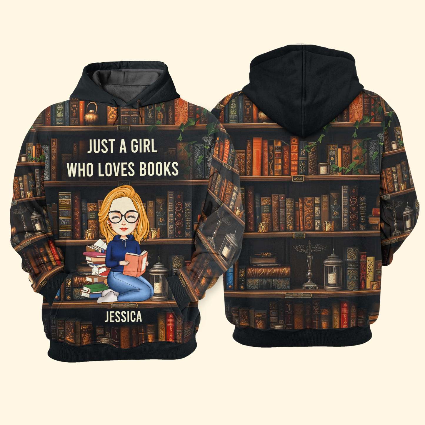 Just A Girl Who Loves Books - Personalized 3D Shirt-CustomCraftedX