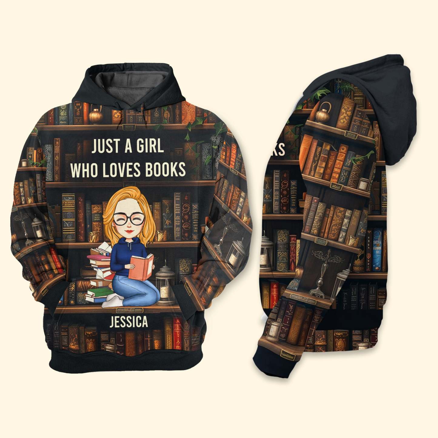 Just A Girl Who Loves Books - Personalized 3D Shirt-CustomCraftedX