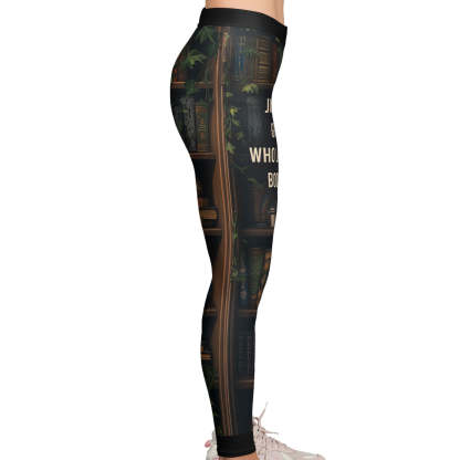 Just A Girl Who Loves Books - Personalized Leggings-CustomCraftedX