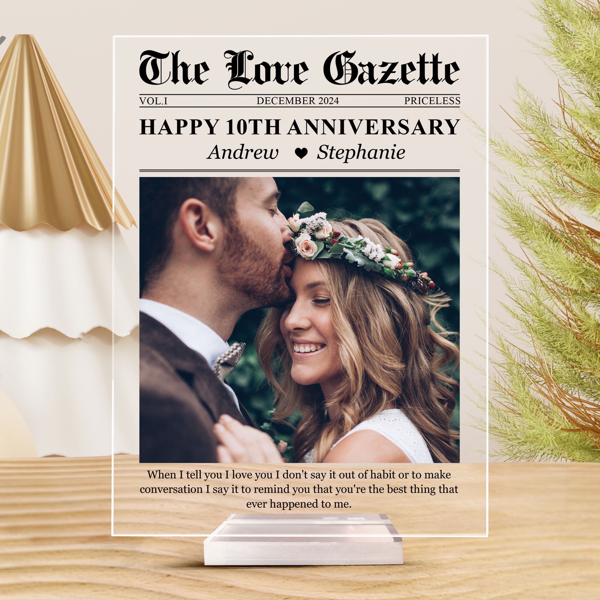 When I Tell You I Love You - Personalized Acrylic Photo Plaque-CustomCraftedX