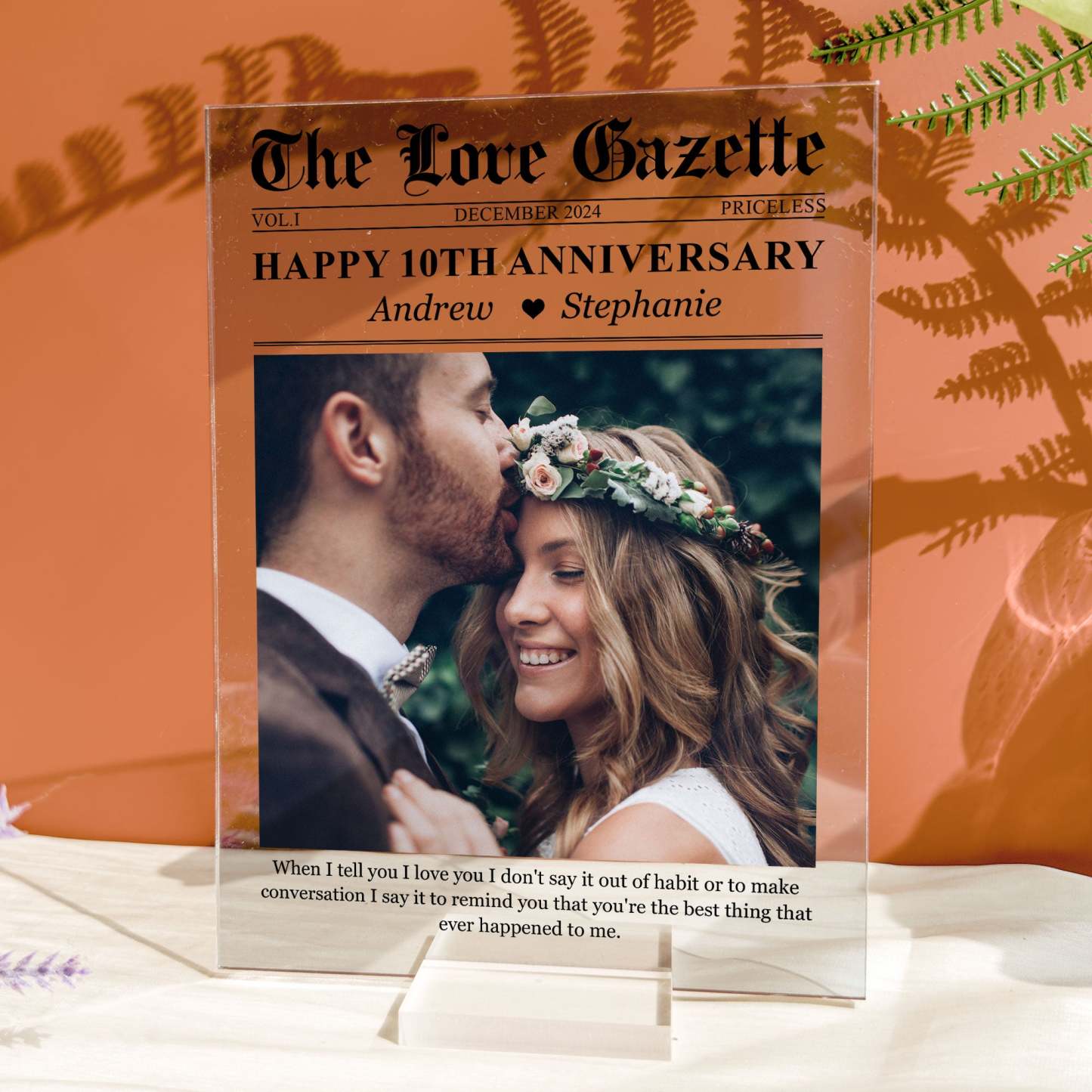When I Tell You I Love You - Personalized Acrylic Photo Plaque-CustomCraftedX