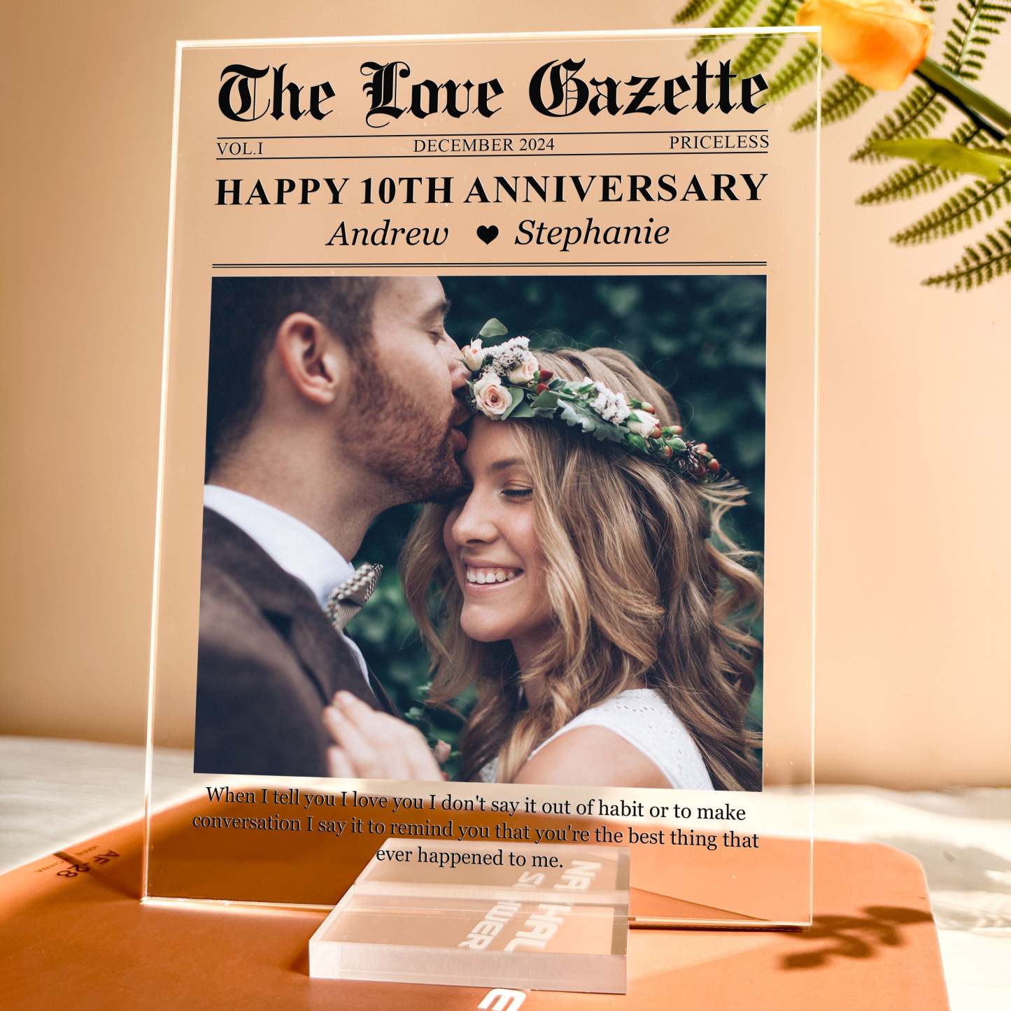 When I Tell You I Love You - Personalized Acrylic Photo Plaque-CustomCraftedX