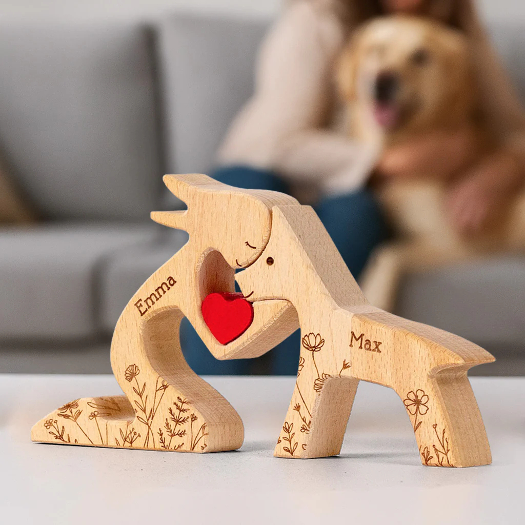 A Girl And Her Dog A Bond That Can't Be Broken - Personalized Wooden Puzzle