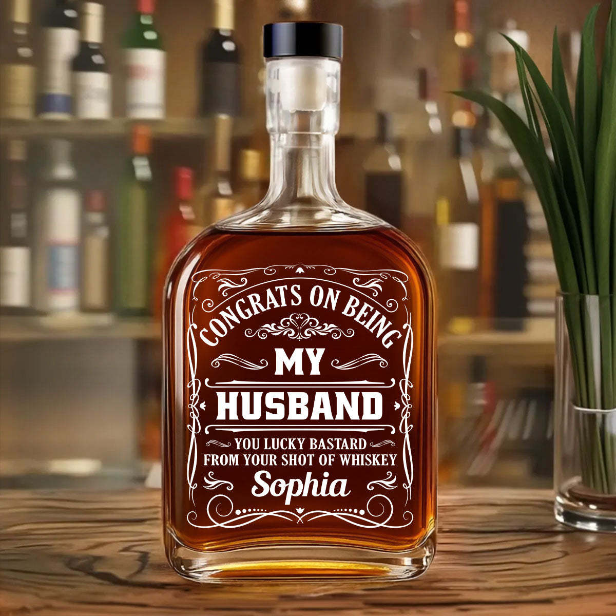 Being My Husband - Personalized Custom Spirits Decanter