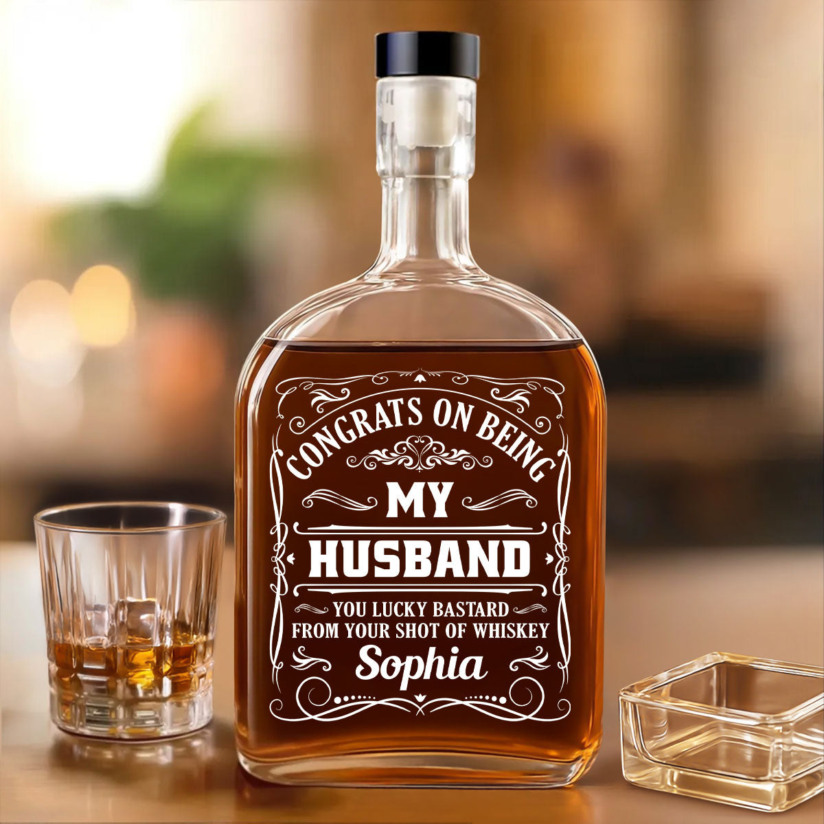Being My Husband - Personalized Custom Spirits Decanter