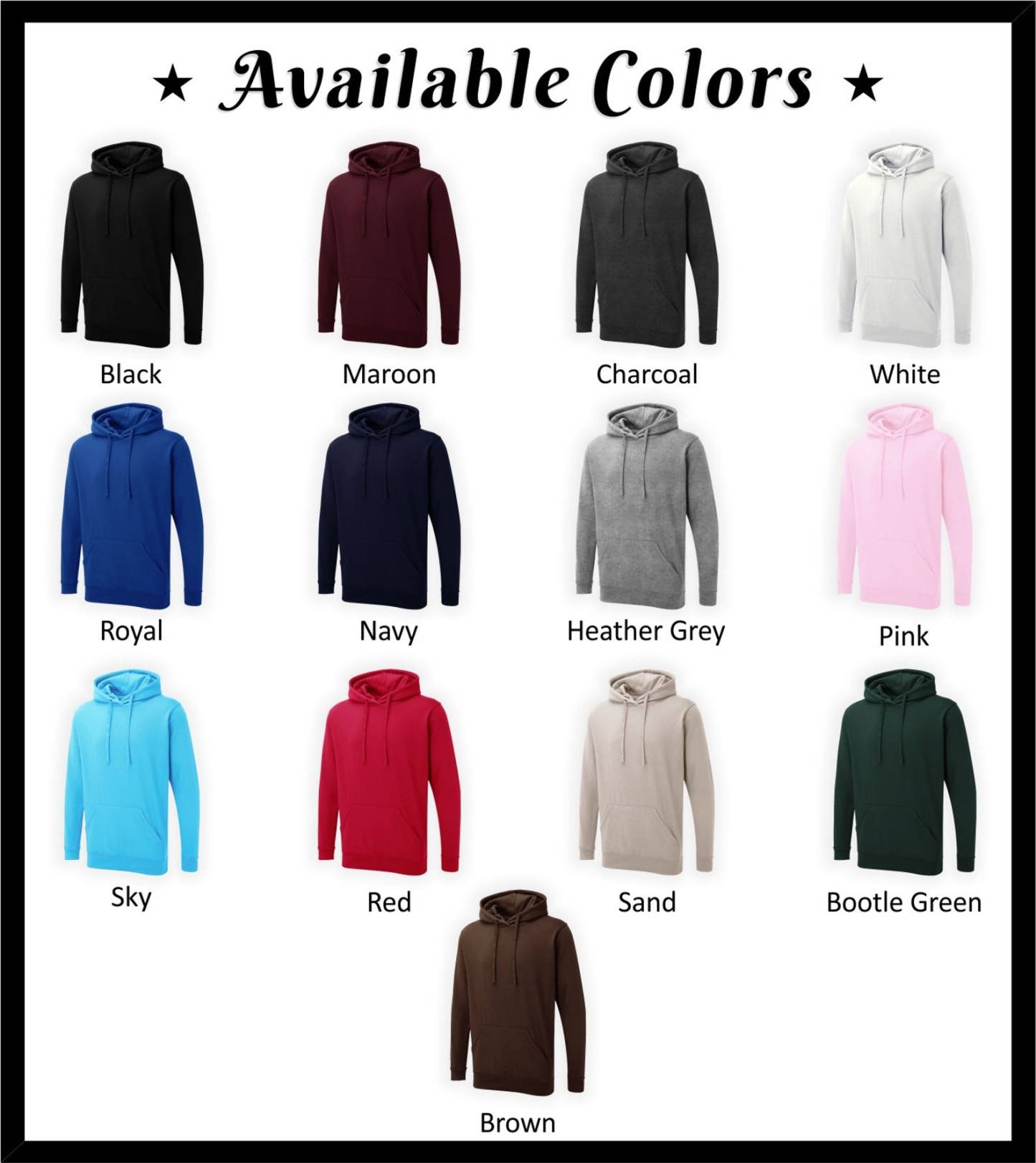 Custom Hoodies with Personalized Names/Text on Neck & Sleeve | Unisex Family Matching Sweatshirts