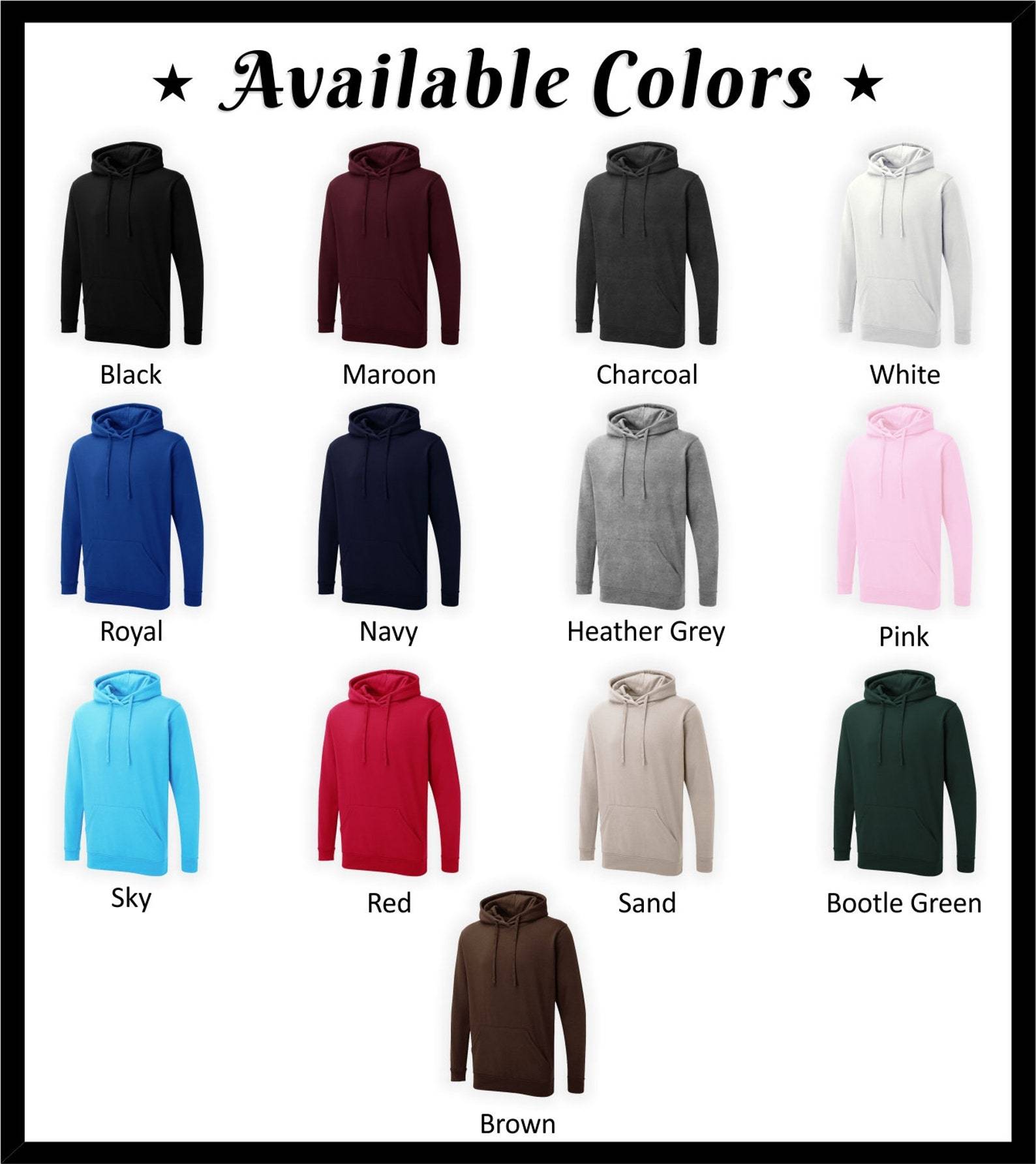 Custom Hoodies with Personalized Names/Text on Neck & Sleeve | Unisex Family Matching Sweatshirts