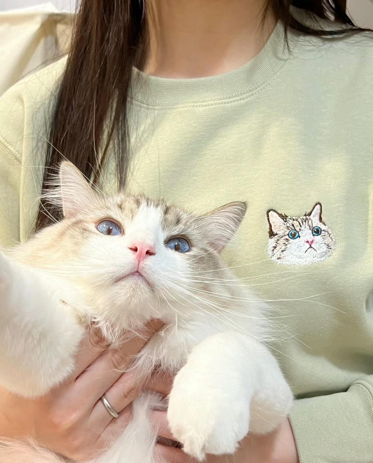 Custom Pet Embroidered Sweatshirt | Hoodie | T-shirt