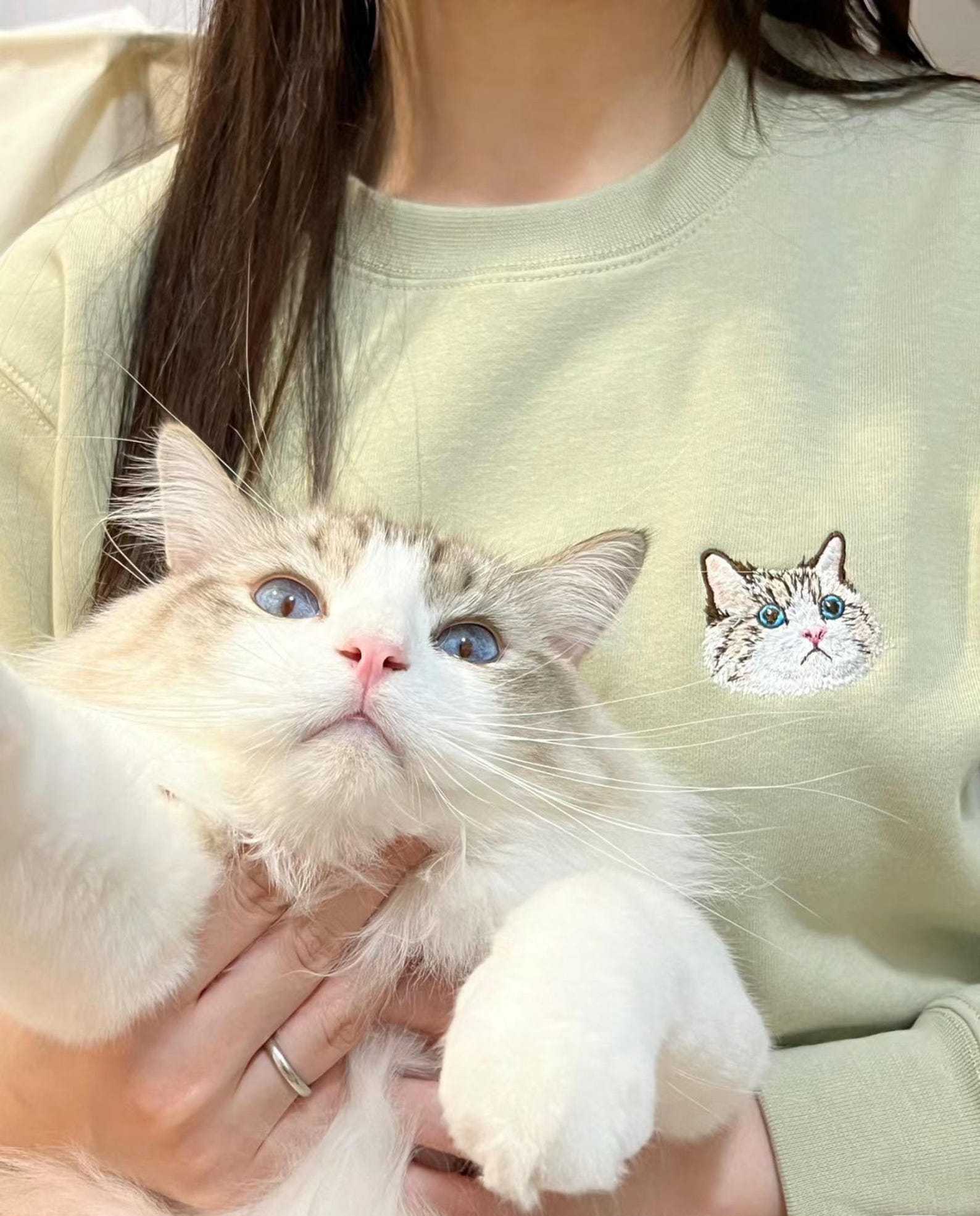 Custom Pet Embroidered Sweatshirt | Hoodie | T-shirt