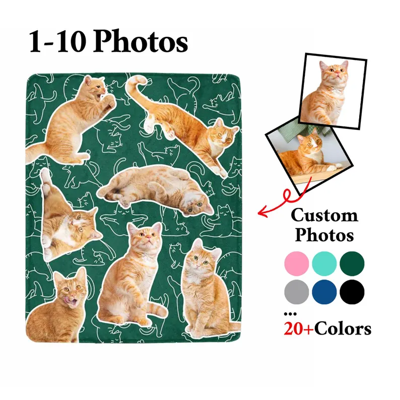 Custom Pet Dog Cat Photo Blanket-Pet Lover Gift
