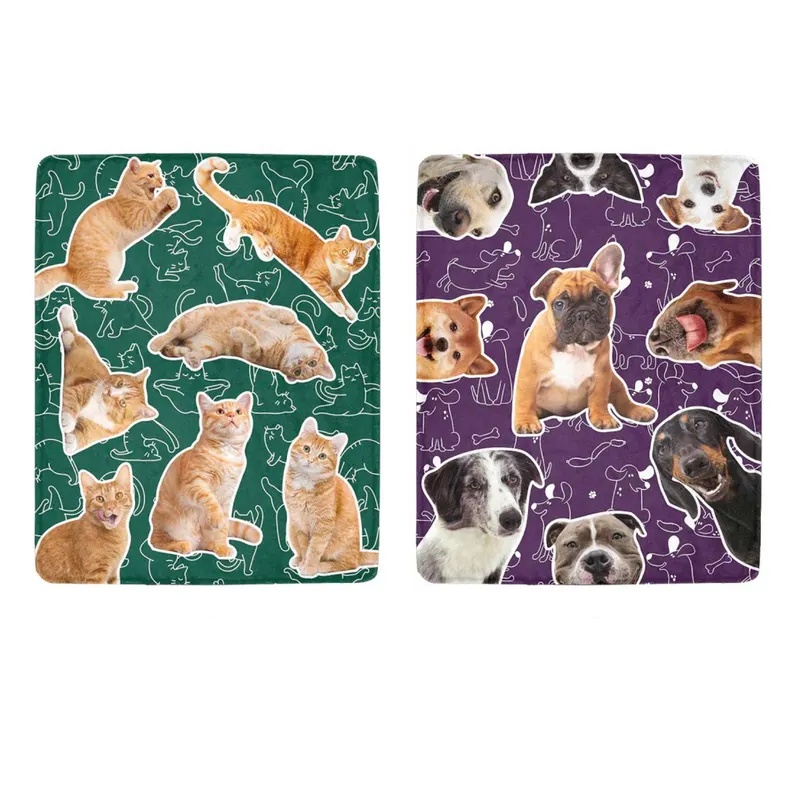 Custom Pet Dog Cat Photo Blanket-Pet Lover Gift