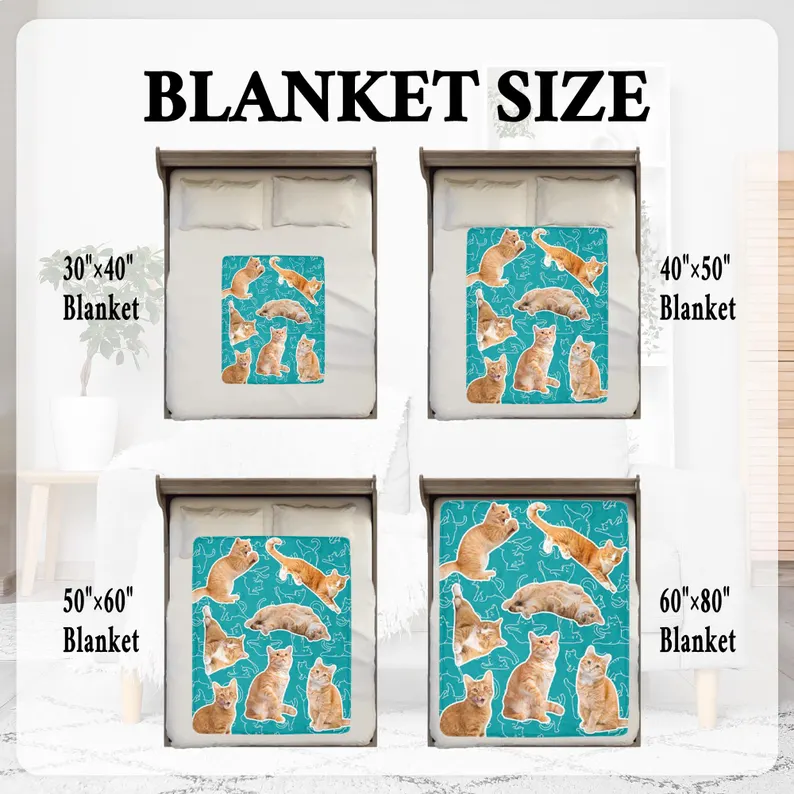 Custom Pet Dog Cat Photo Blanket-Pet Lover Gift