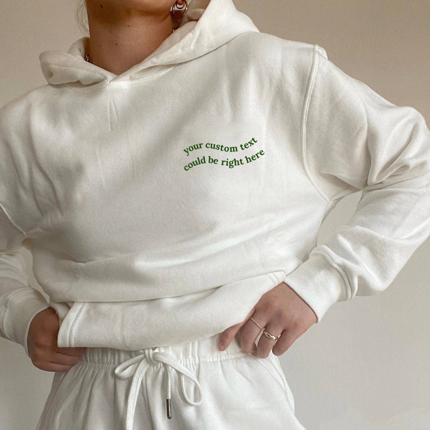 Custom Printed Hoodie | Best Friend & Girlfriend Gift | Personalized Sweater | Custom Embroidered Pullover-CustomCraftedX