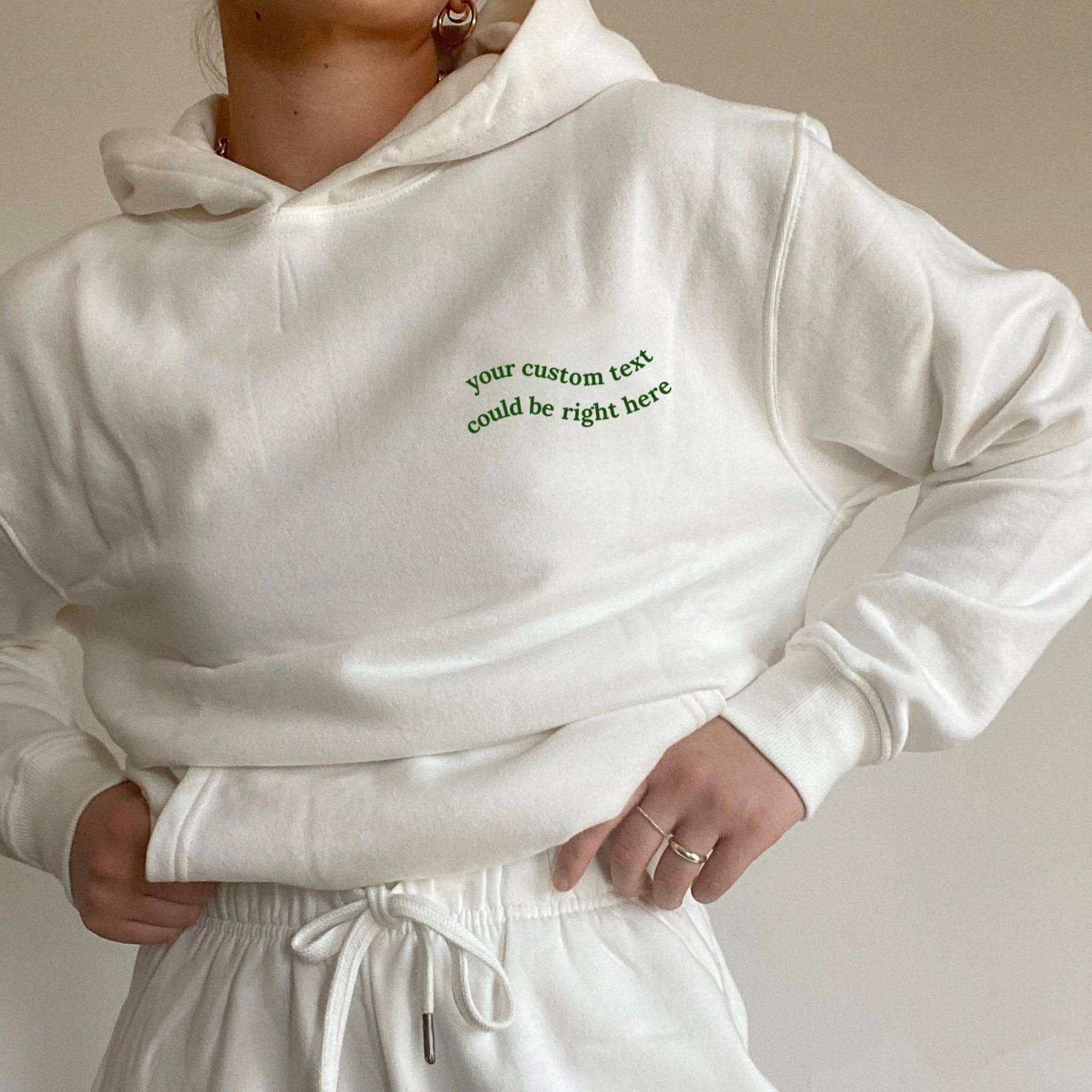 Custom Printed Hoodie | Best Friend & Girlfriend Gift | Personalized Sweater | Custom Embroidered Pullover-CustomCraftedX