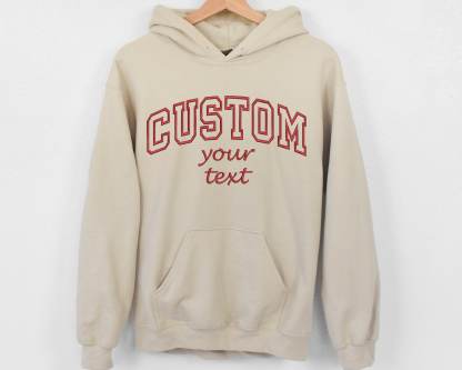 Custom Embroidered Hoodies | Personalized Text Letter Sweatshirts | UNIQUE CUSTOMIZATION | Embroidery Mom Gift Tees | Halloween Gift Ideas-CustomCraftedX