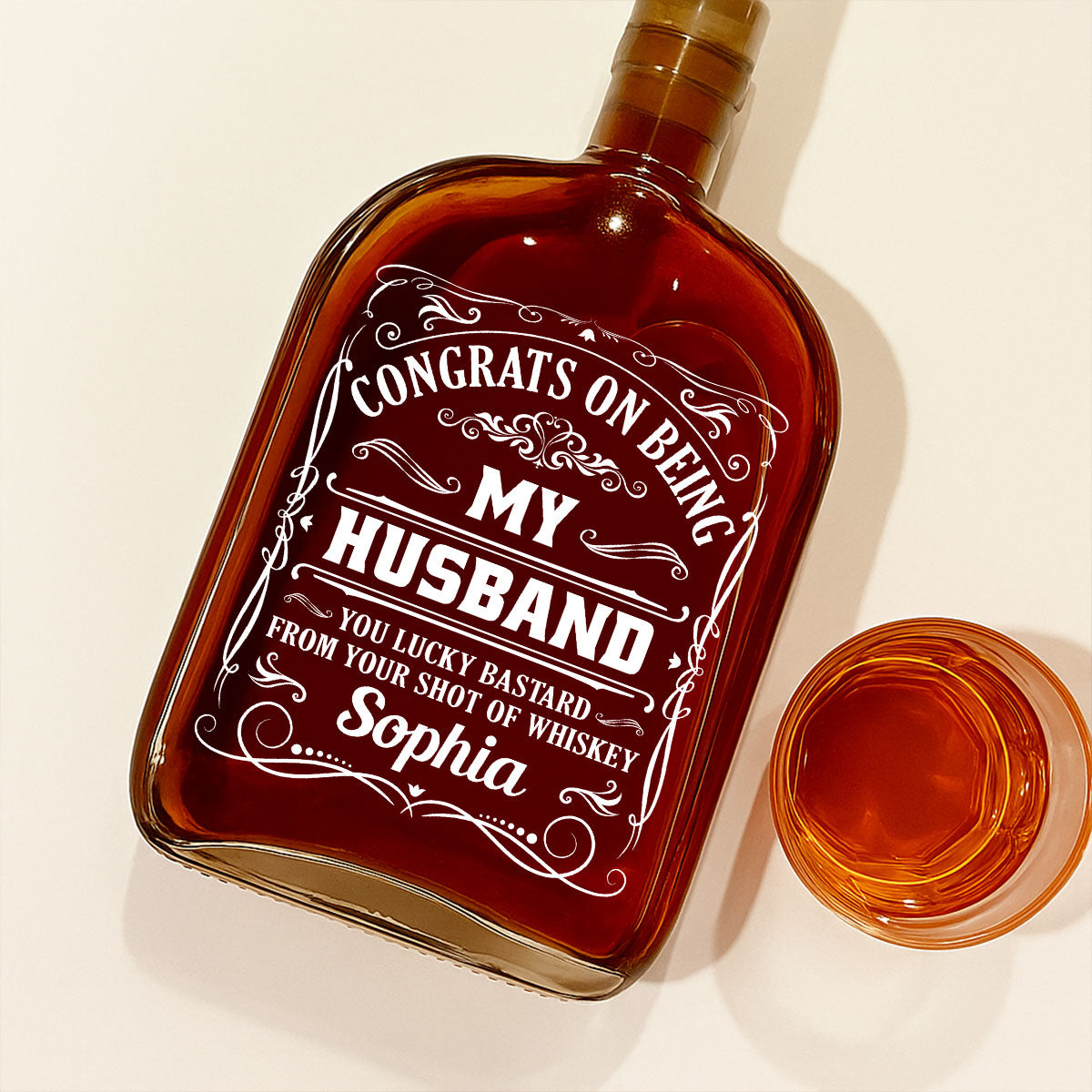 Being My Husband - Personalized Custom Spirits Decanter