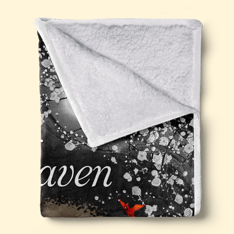 Custom Photo A Hug From Heaven - Memorial Personalized Custom Blanket - Christmas Gift, Sympathy Gift For Family Members-CustomCraftedX
