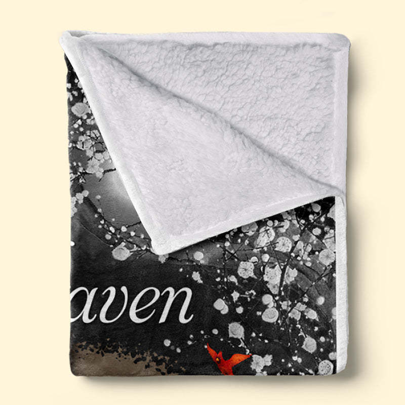 Custom Photo A Hug From Heaven - Memorial Personalized Custom Blanket - Christmas Gift, Sympathy Gift For Family Members-CustomCraftedX