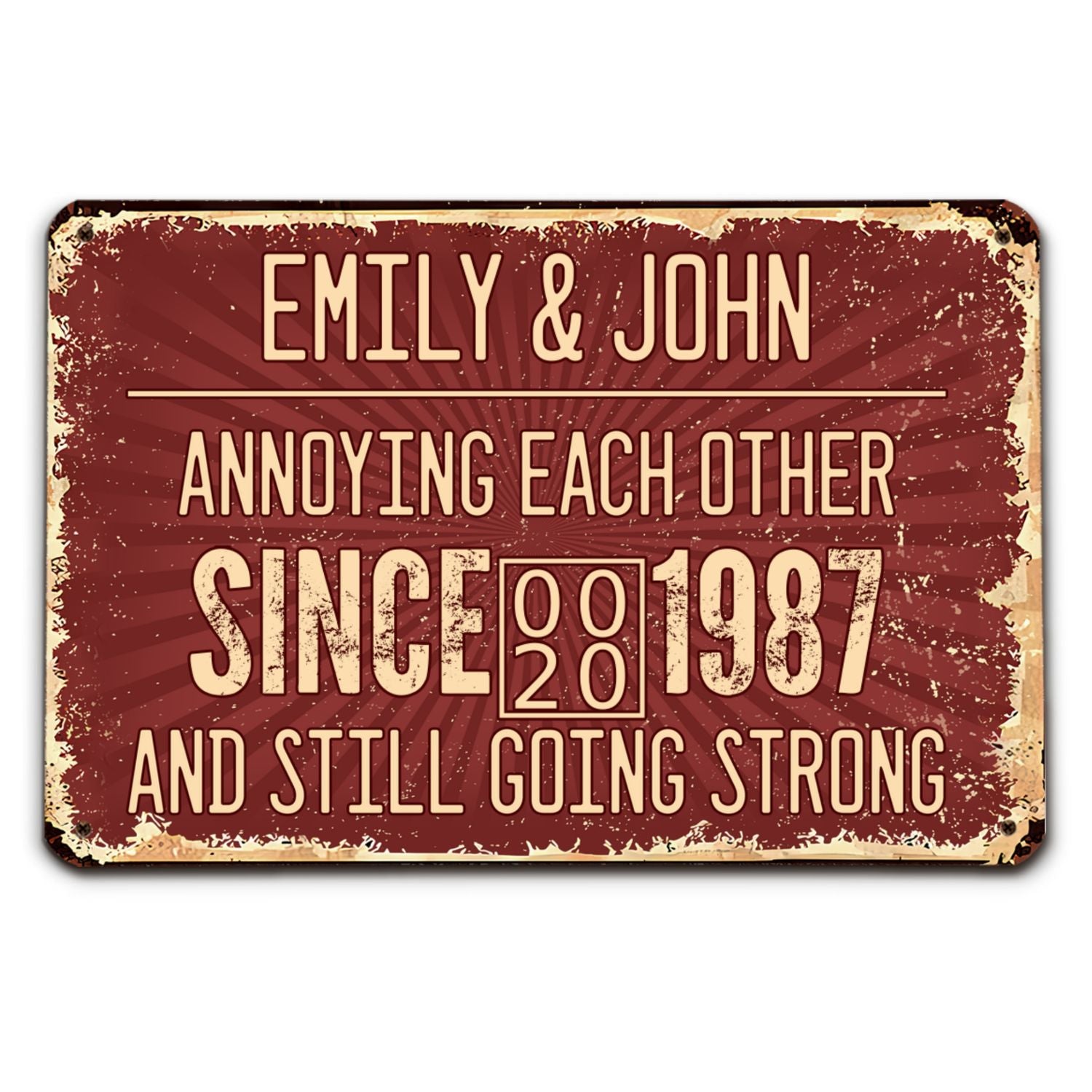 Annoying Each Other - Personalized Custom Metal Sign