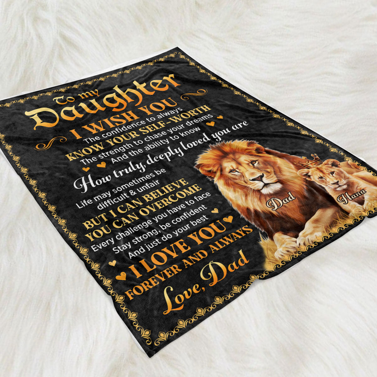 Just Do Your Best - Personalized Custom Fleece Blanket