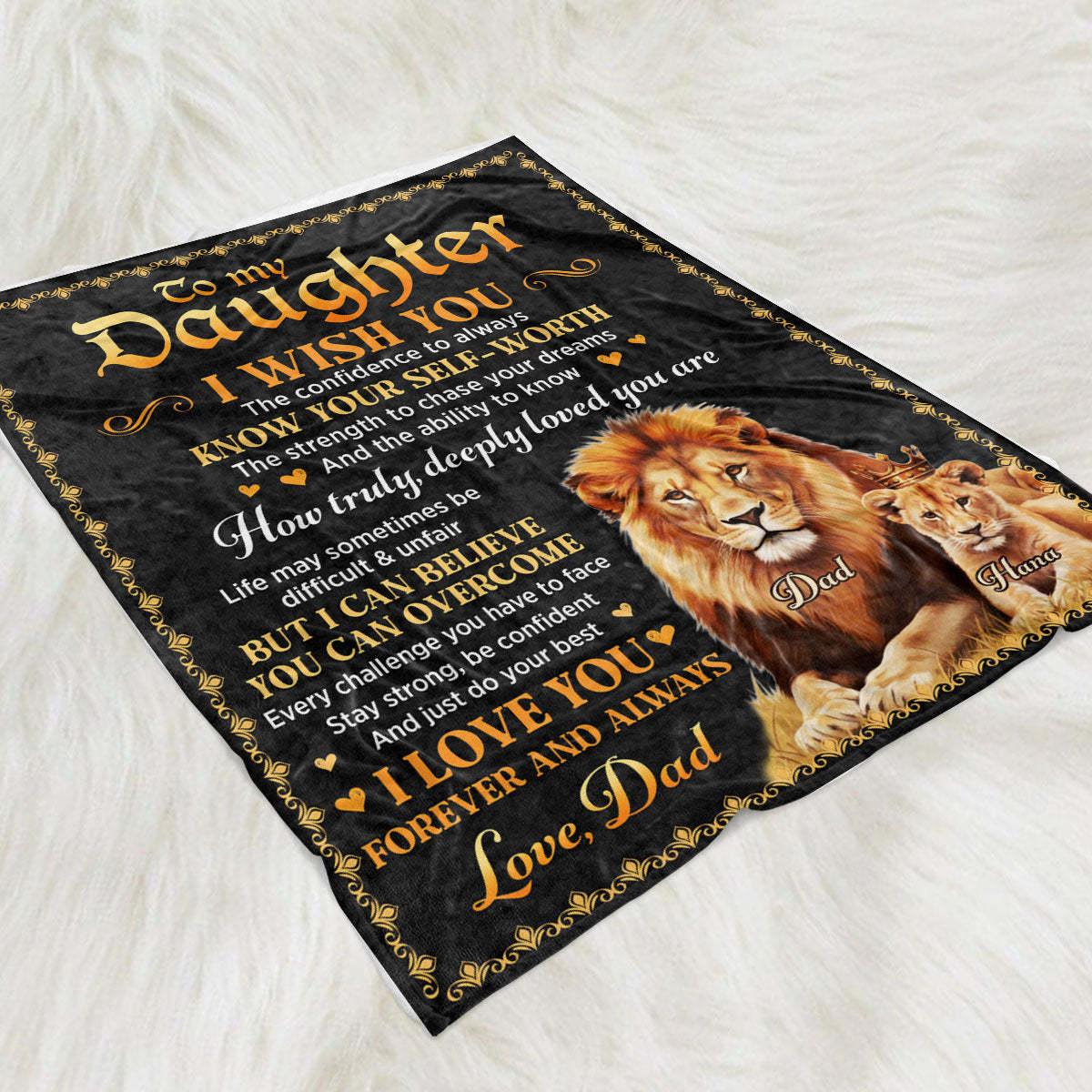 Just Do Your Best - Personalized Custom Fleece Blanket