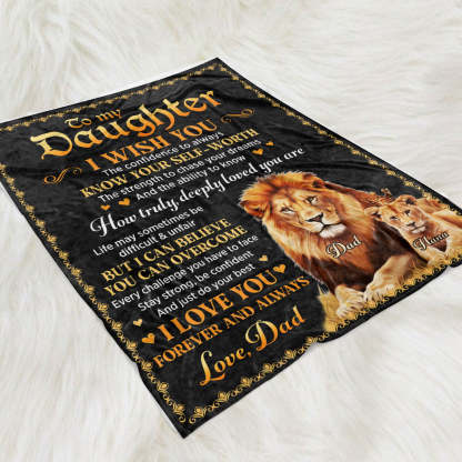 Just Do Your Best - Personalized Custom Fleece Blanket