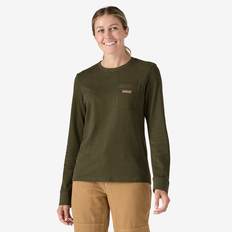 Women's Long-Sleeved Work Pocket T-Shirt