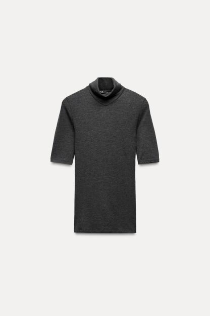 SLIM FIT - HIGH NECK - REGULAR LENGTH - SHORT SLEEVE