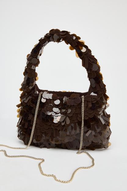 BUCKET BAG WITH APPLIQU