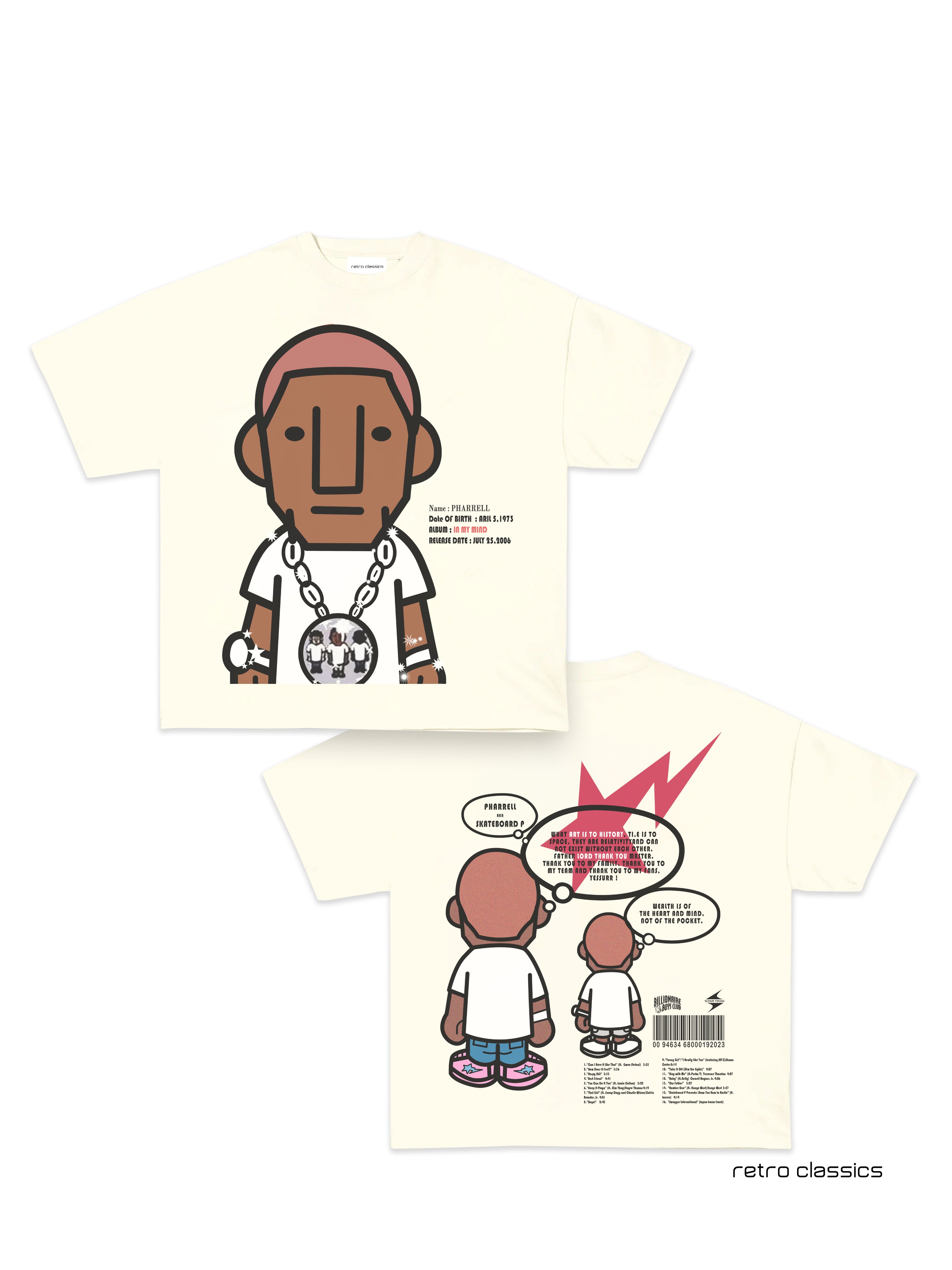 Cartoon Pharr3ll Tee (DS)