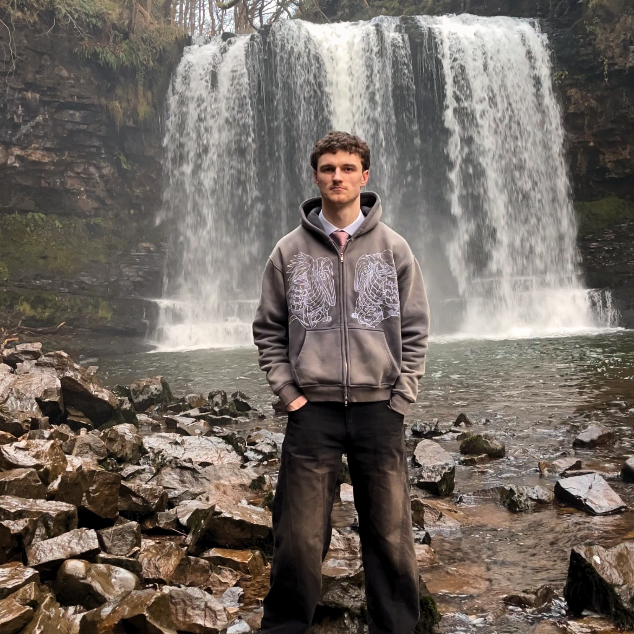 God Valley Zip-up Hoodie