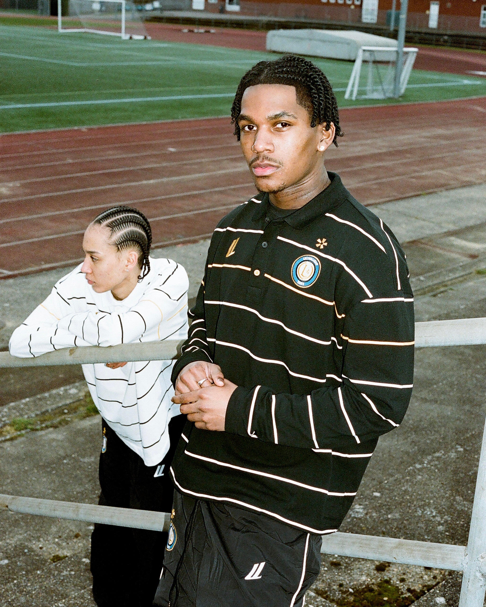 inter longsleeve polo (black)