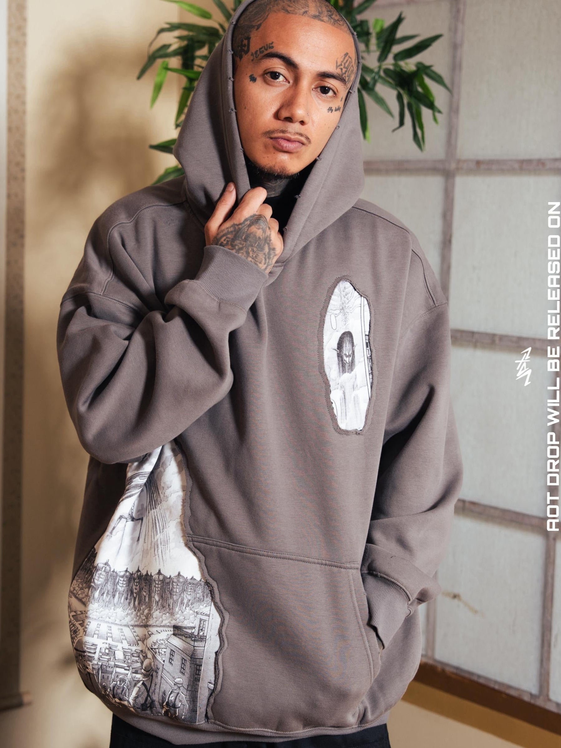   AOT HOODIE GREY