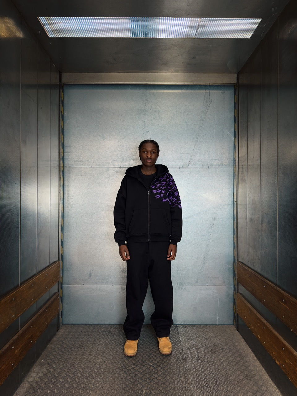 "SASUKE UCHIHA X CURSE MARKS" ZIP HOODIE