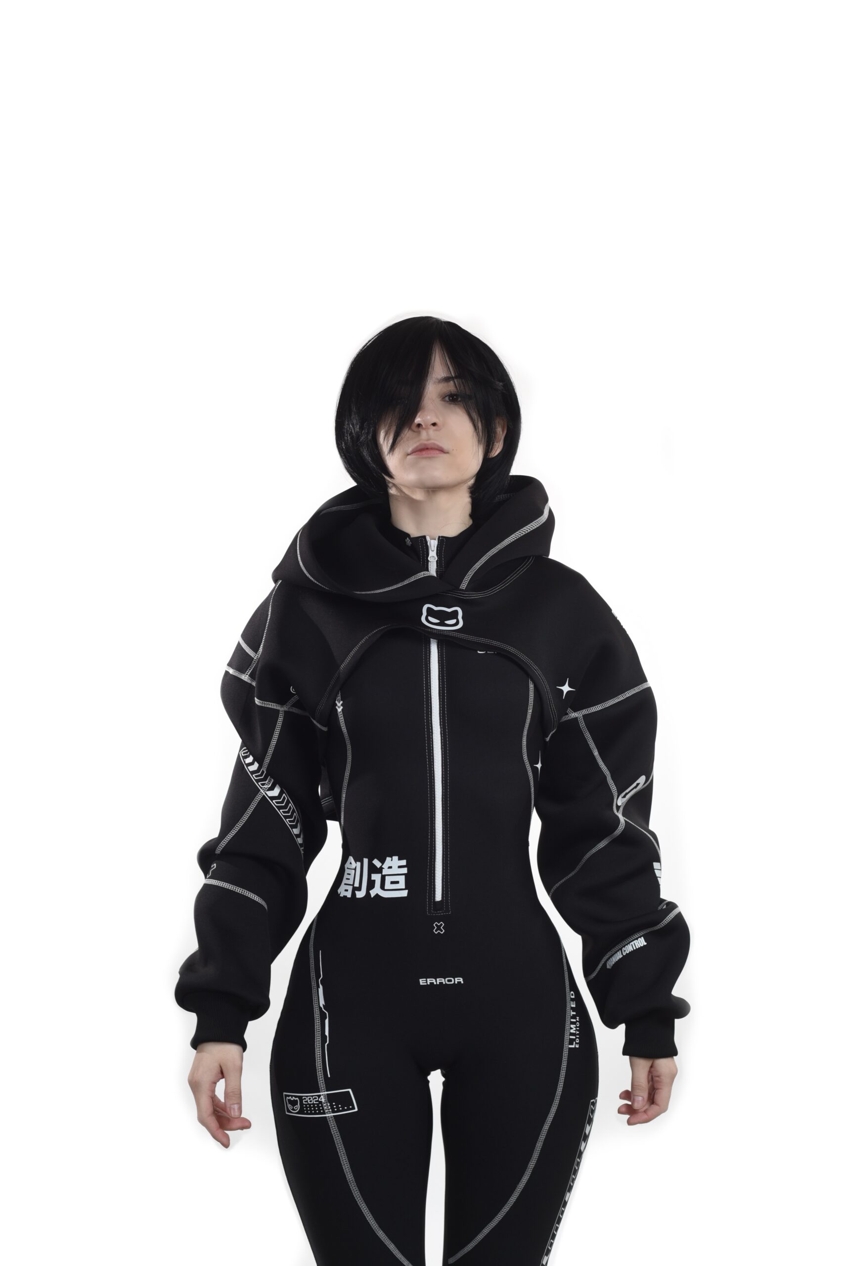Cyber Black Suit (Suit, Short jacket)