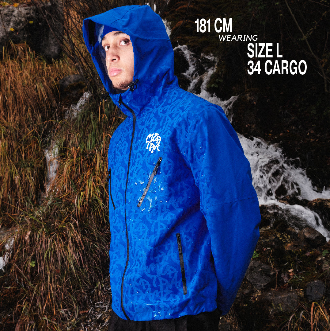 Monogram Shell Jacket (Blue)