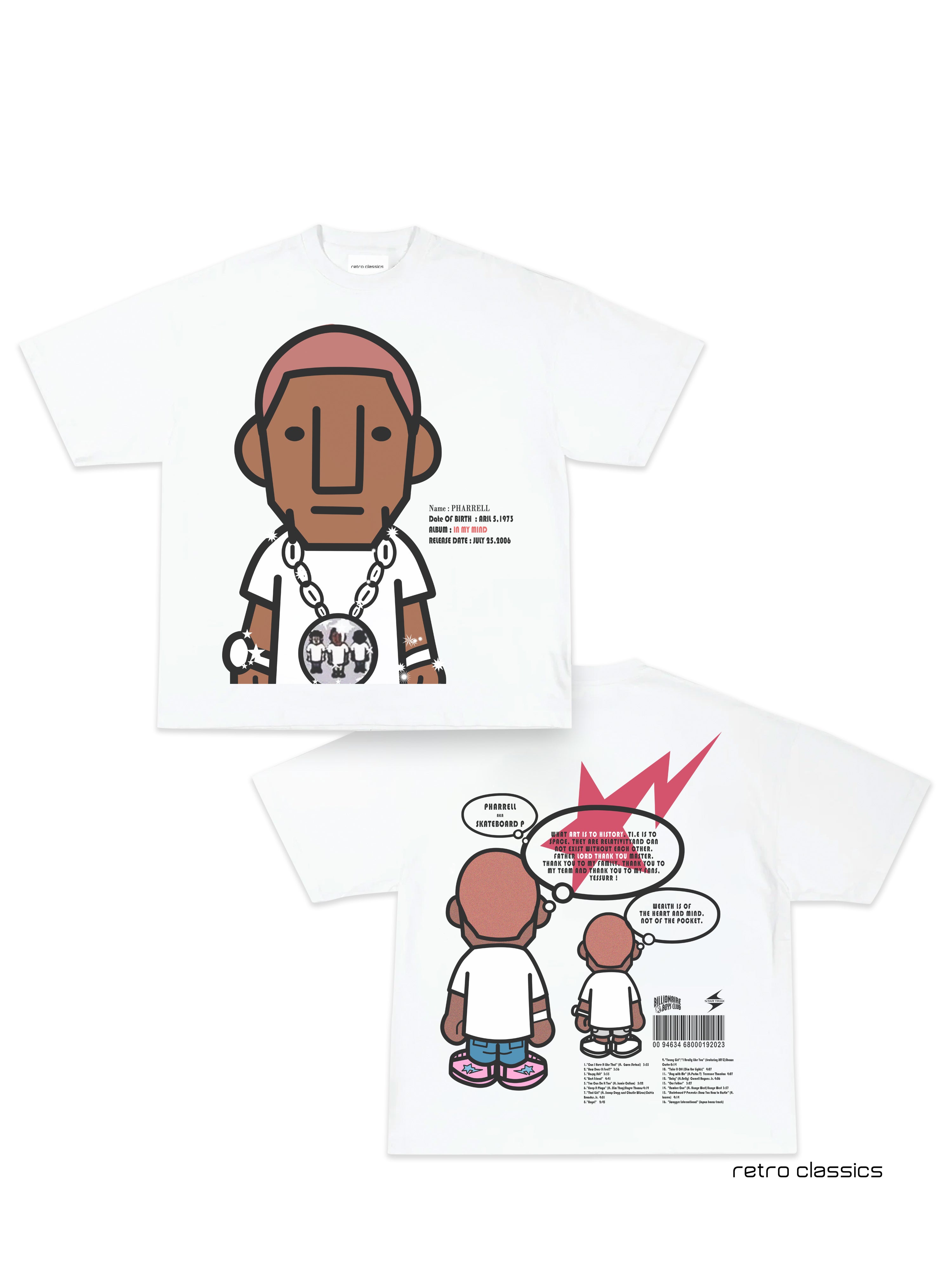 Cartoon Pharr3ll Tee (DS)