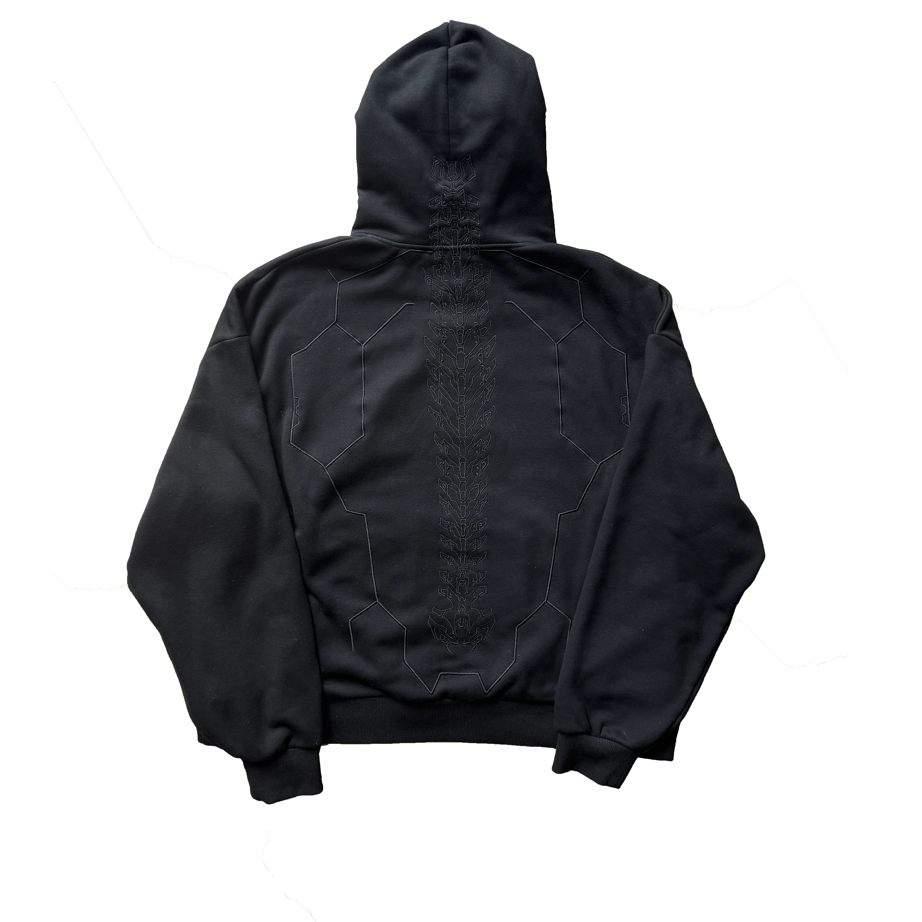   ZERO HOODIE - BLACK WITH YELLOW DETAILING