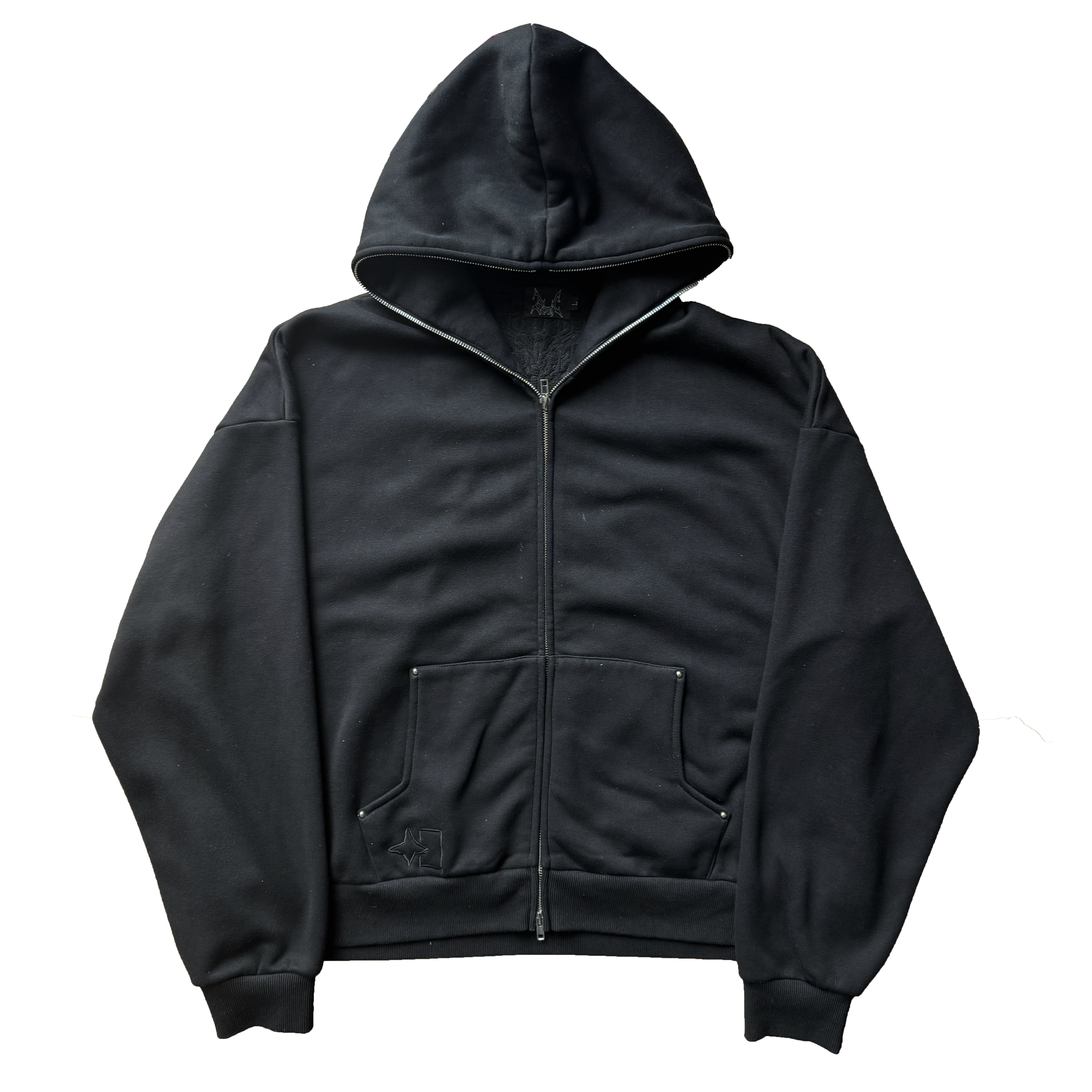   ZERO HOODIE - BLACK WITH YELLOW DETAILING