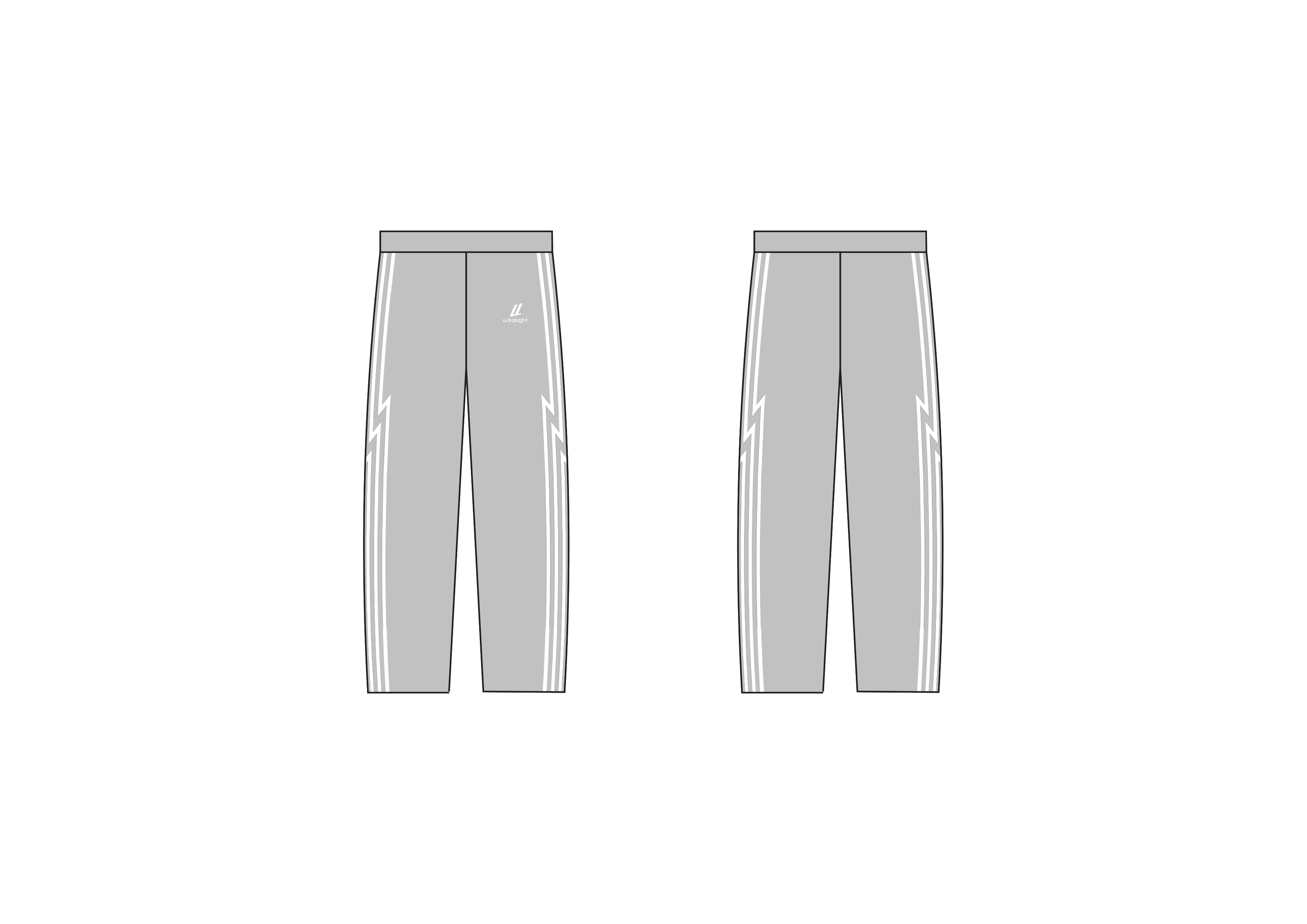 grey heavyweight athletic joggers