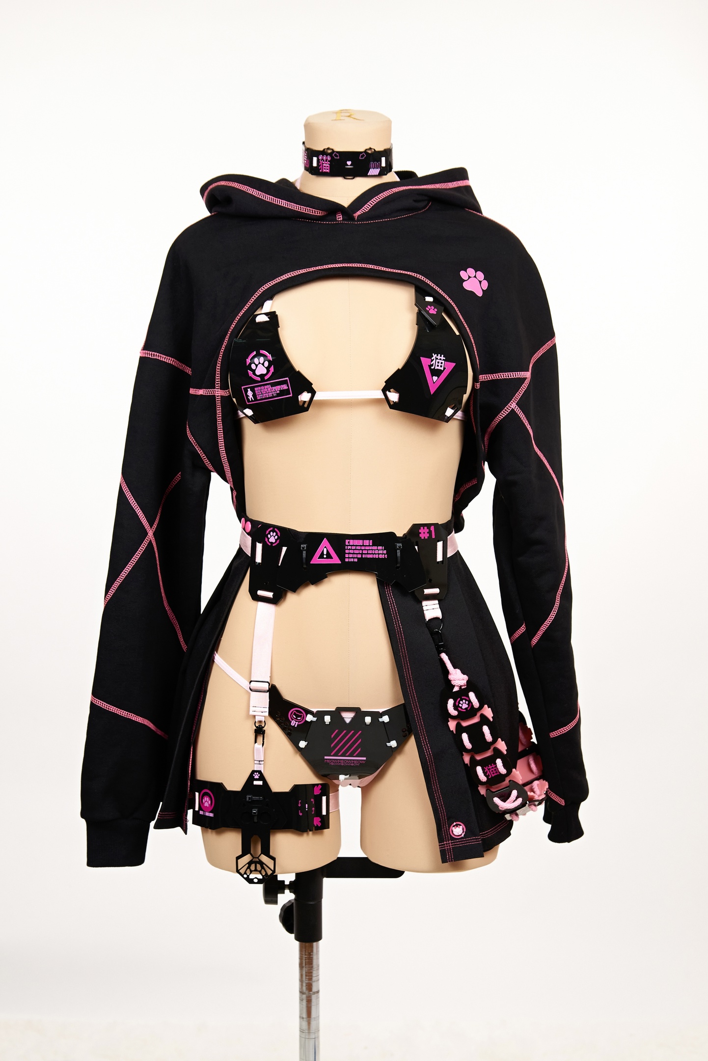 Black Pink Cyber Neko (Full Set)