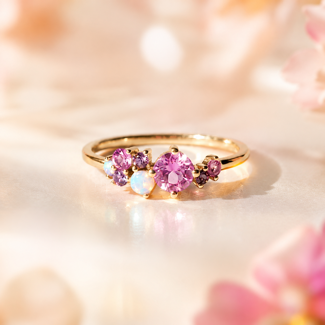 💍 Oomiay Bonbon 18 Karátos Arany Gyűrű ✨ Elegáns Luxus Ékszer Nőknek | Tökéletes Ajándék 🎁