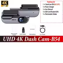 ACCEO UHD 4K WIFI autós kamera éjjellátó videórögzítő fekete dobozos autós DVR kamera autós kamera GPS támogatás G-szenzor 24 órás parkolás