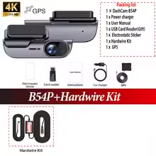 ACCEO UHD 4K WIFI autós kamera éjjellátó videórögzítő fekete dobozos autós DVR kamera autós kamera GPS támogatás G-szenzor 24 órás parkolás