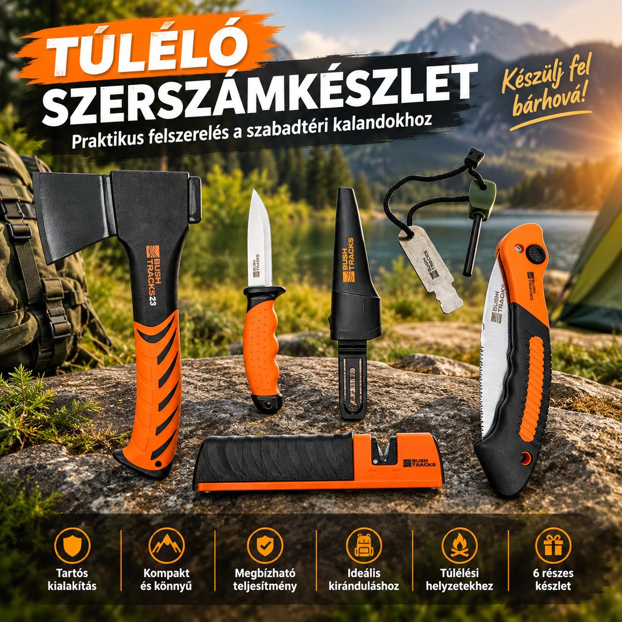 Pro tűzgyújtó és tábori készlet