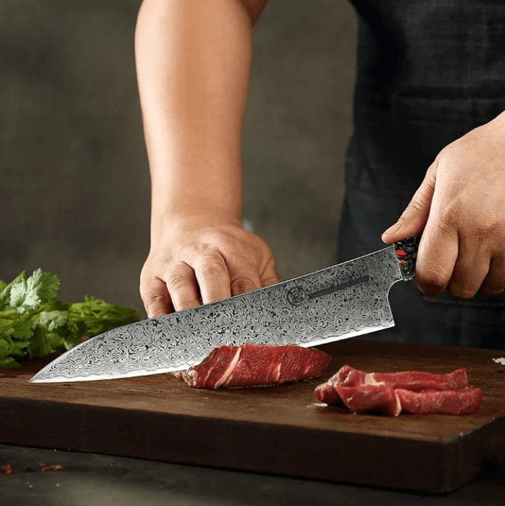 KD 菜刀套装 67 层日本大马士革刀 VG10 钢