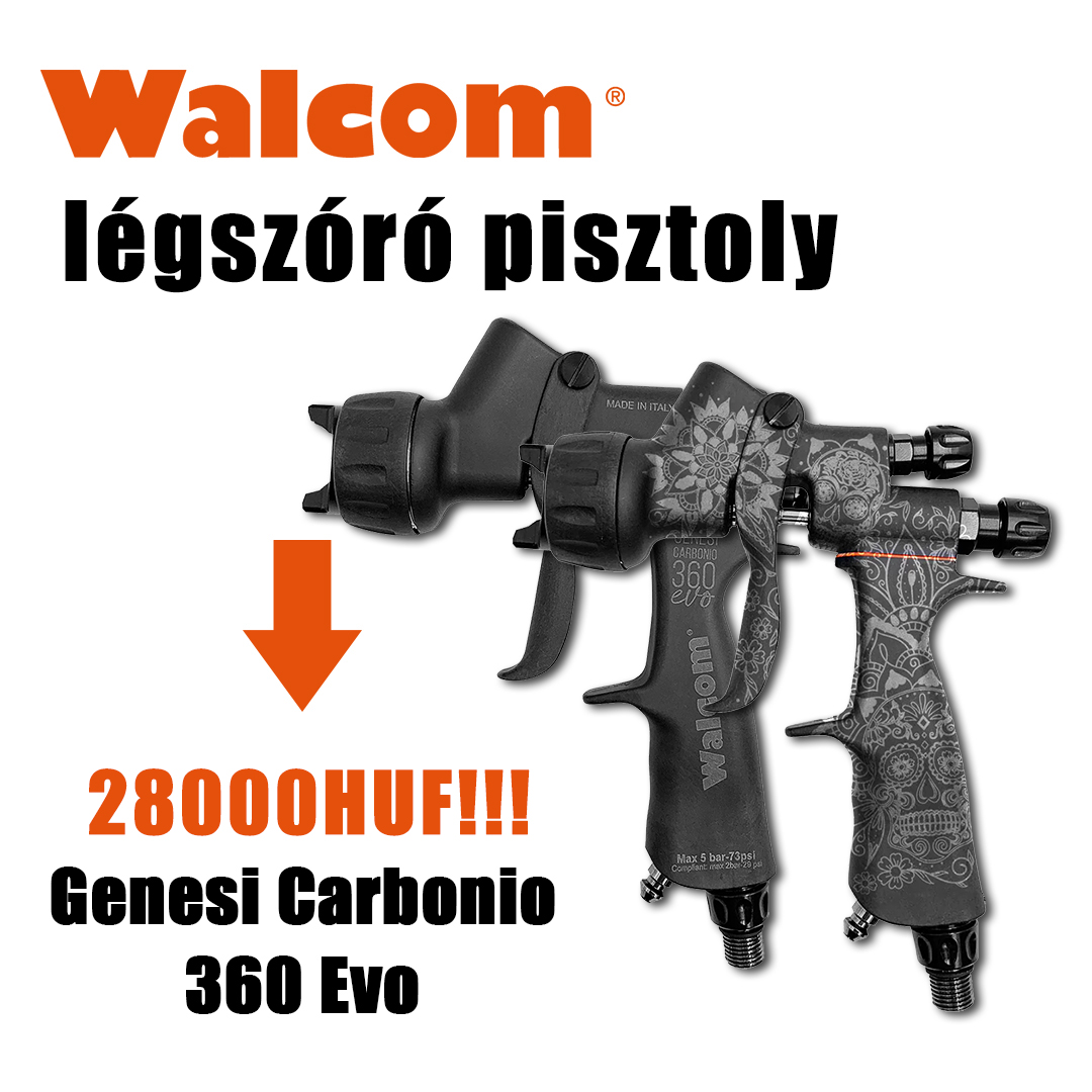 Légszóró festékpisztoly WALCOM - Genesi Carbonio 360 Evo