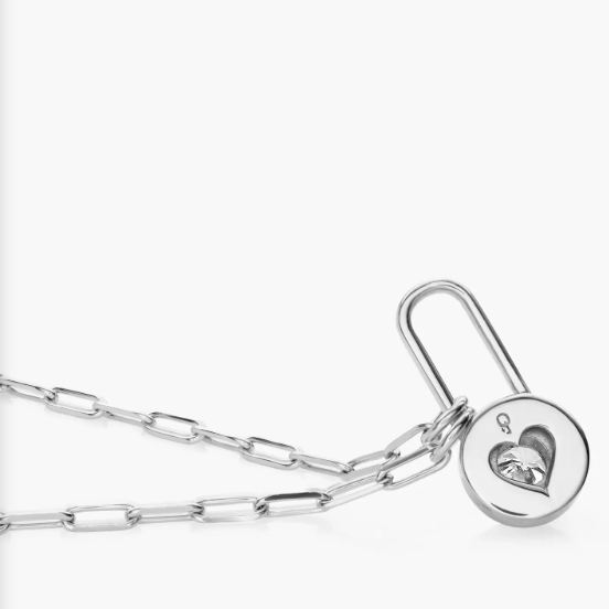 Lock & Luna medál kerek csiszolású moissanittal