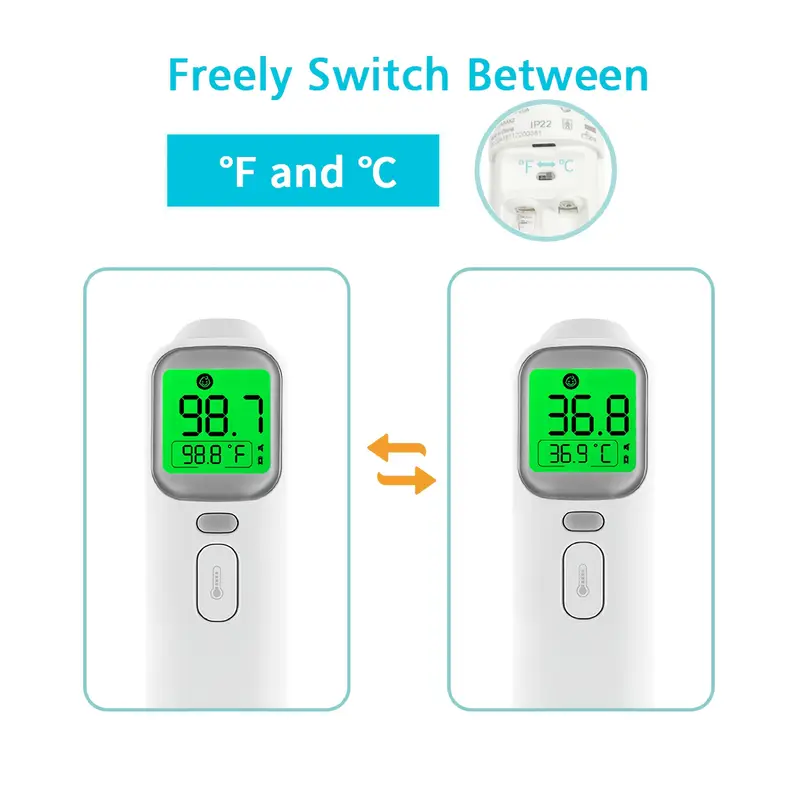 1 másodperces hőmérsékletmérés, pontos értékek, 3 az 1-ben érintésmentes fülhőmérő