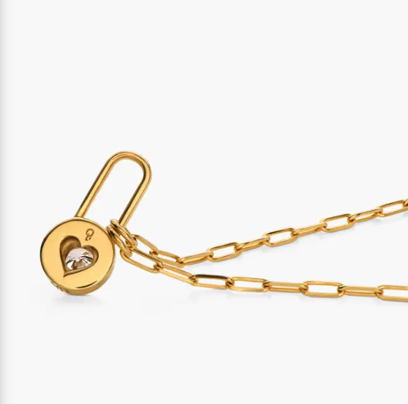 Lock & Luna medál kerek csiszolású moissanittal